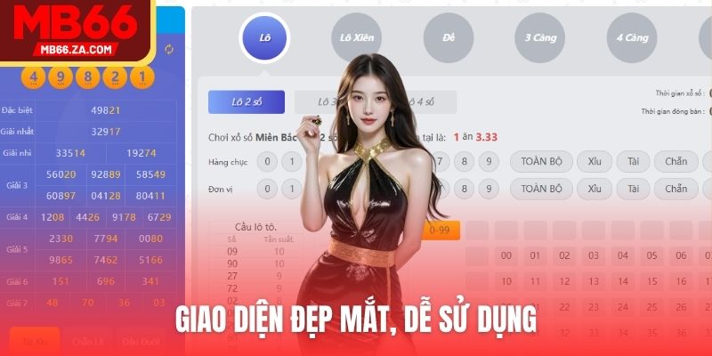Xổ Số MB66 - Giải Trí Xanh Chín, Săn Thưởng Cực Đỉnh 3 Giao diện đồ họa đẹp mắt trong Xổ số MB66